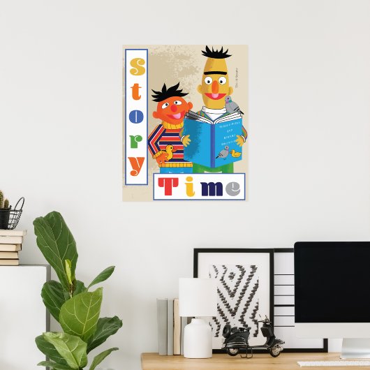 Bert und Ernie Classroom Reading Poster (Heimbüro)