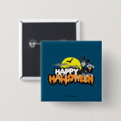 Bert und Ernie | Frohe Halloween Button (Vorne & Hinten)