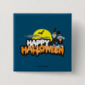 Bert und Ernie | Frohe Halloween Button (Vorderseite)