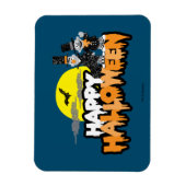 Bert und Ernie | Frohe Halloween Magnet (Vertikal)