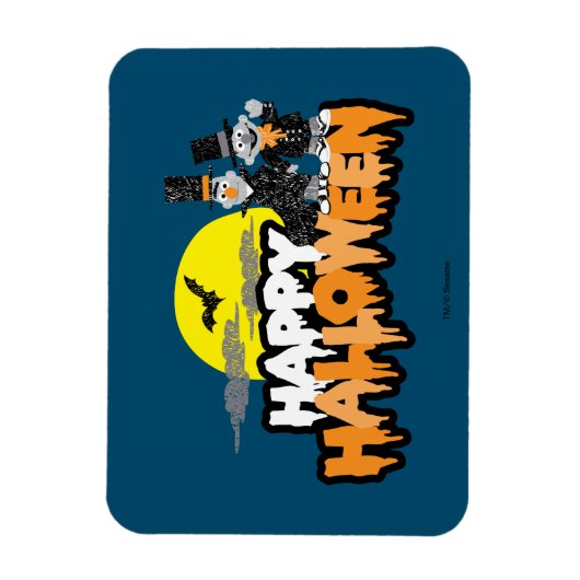 Bert und Ernie | Frohe Halloween Magnet (Vertikal)