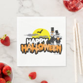 Bert und Ernie | Frohe Halloween Serviette (Beispiel)