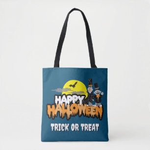 Bert und Ernie   Frohe Halloween Tasche