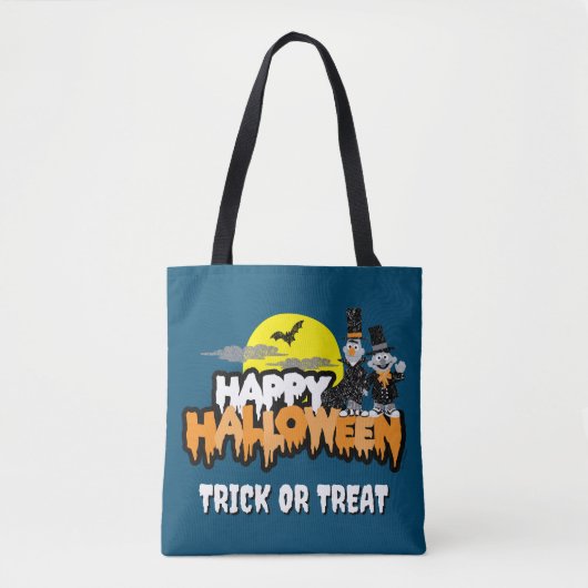 Bert und Ernie | Frohe Halloween Tasche (Vorderseite)