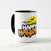 Bert und Ernie | Frohe Halloween Tasse (Vorderseite Links)