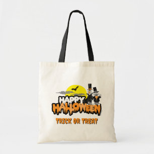 Bert und Ernie   Frohe Halloween Tragetasche