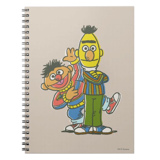 Bert und Ernie klassischer Stil Notizblock (Vorderseite)
