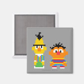Bert und Ernie Pixel Art Magnet (Vorderseite/Rückseite)