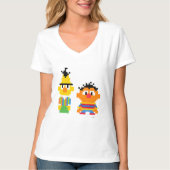 Bert und Ernie Pixel Art T-Shirt (Vorderseite)