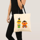 Bert und Ernie Pixel Art Tragetasche (Vorderseite (Produkt))