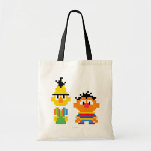 Bert und Ernie Pixel Art Tragetasche
