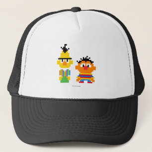 Bert und Ernie Pixel Art Truckerkappe