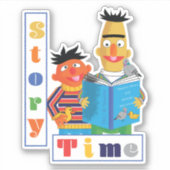 Bert und Ernie Reading Buddies Story Time Aufkleber (Vorderseite)