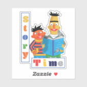 Bert und Ernie Reading Buddies Story Time Aufkleber (Blatt)