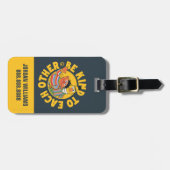 Bert und Ernie | Seien Sie freundlich | Name hinzu Gepäckanhänger (Vorderseite horizontal)