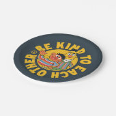 Bert und Ernie | Seien Sie freundlich Pappteller (Schrägansicht)