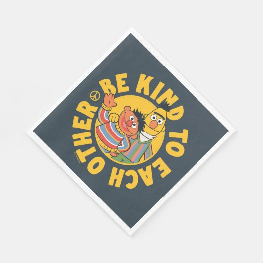 Bert und Ernie | Seien Sie freundlich Serviette (Ecke)