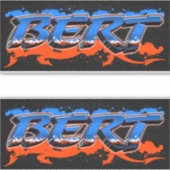 Bert Vorname Name Graffiti Aufkleber Sticker (Vorderseite)