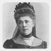Berta Von Suttner Quadratischer Aufkleber (Vorderseite)