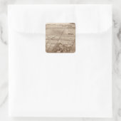 Bertch-Ranch Quadratischer Aufkleber (Tasche)