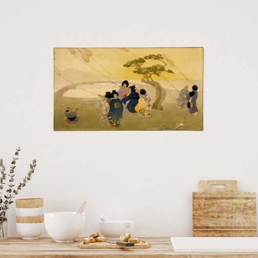 Bertha Boynton Lum Kites Poster (Küche)