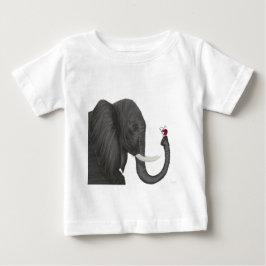 Bertha, der Adorable Elefant und Niedliche Ladybug Baby T-shirt
