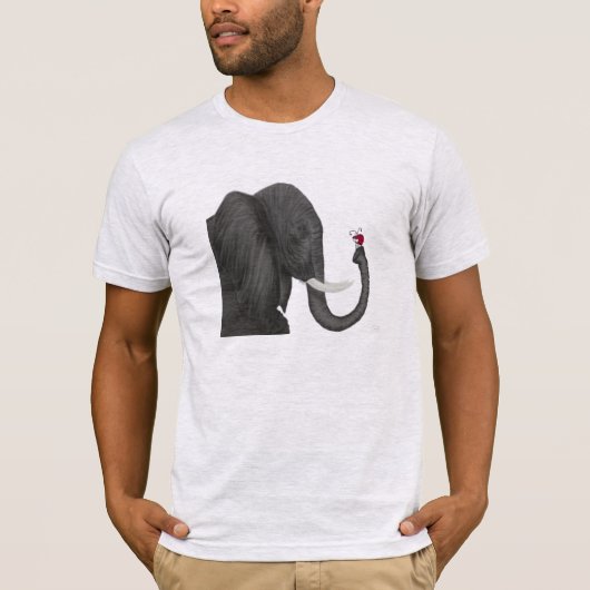 Bertha, der Adorable Elefant und Niedliche Ladybug T-Shirt (Vorderseite)