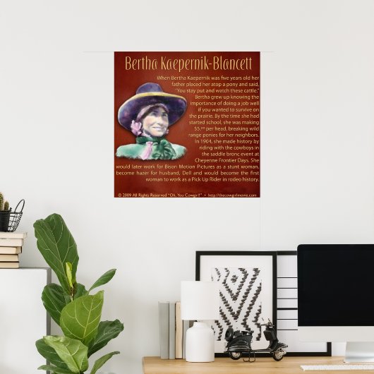 Bertha Kaepernik-Blancett Poster (Heimbüro)