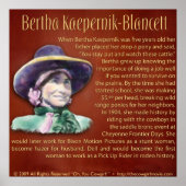Bertha Kaepernik-Blancett Poster (Vorne)