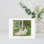 Berthe Morisot #100 - Fine Art Postkarte (Stehend Vorderseite)