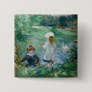 Berthe Morisot - Am Seeufer / Au bord du lac Button