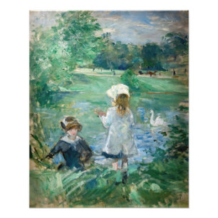 Berthe Morisot - Am Seeufer / Au bord du lac Fotodruck
