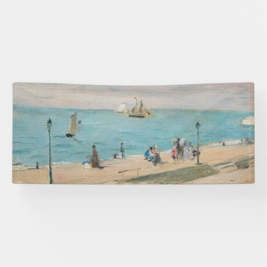 Berthe Morisot - Am Strand, Les Petites-Dalles Banner (Horizontal)