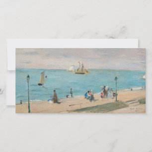 Berthe Morisot - Am Strand, Les Petites-Dalles Dankeskarte