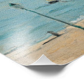 Berthe Morisot - Am Strand, Les Petites-Dalles Fotodruck (Ecke)