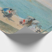 Berthe Morisot - Am Strand, Les Petites-Dalles Geschenkpapier (Ecke)