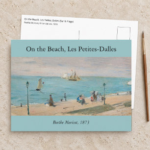 Berthe Morisot - Am Strand, Les Petites-Dalles Postkarte