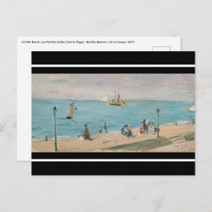 Berthe Morisot - Am Strand, Les Petites-Dalles Postkarte