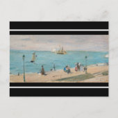 Berthe Morisot - Am Strand, Les Petites-Dalles Postkarte (Vorderseite)
