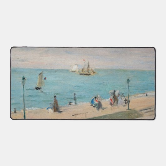 Berthe Morisot - Am Strand, Les Petites-Dalles Schreibtischunterlage (Vorderseite)