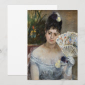 Berthe Morisot - Auf dem Bal Dankeskarte (Vorne/Hinten)