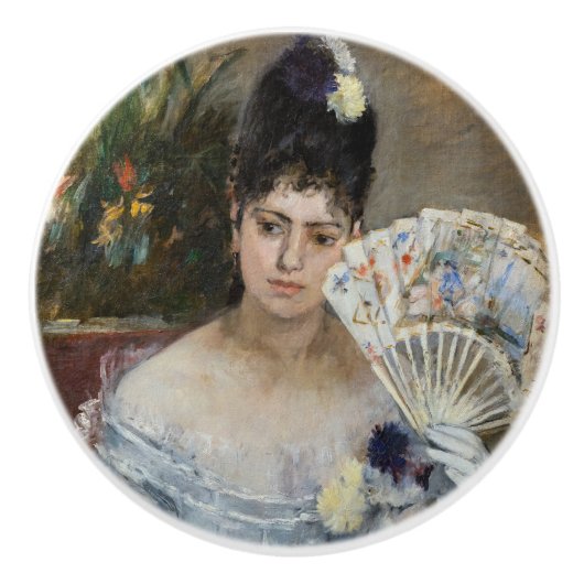 Berthe Morisot - Auf dem Bal Keramikknauf (Vorderseite)