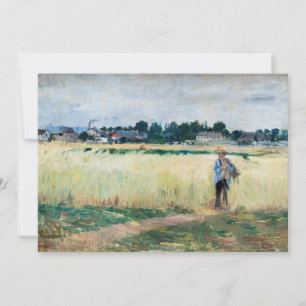 Berthe Morisot - Auf dem Weizenfeld in Gennevillie Einladung