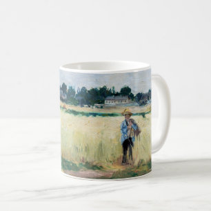 Berthe Morisot - Auf dem Weizenfeld in Gennevillie Kaffeetasse