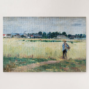Berthe Morisot - Auf dem Weizenfeld in Gennevillie Puzzle