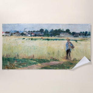 Berthe Morisot - Auf dem Weizenfeld in Gennevillie Strandtuch