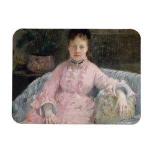 Berthe Morisot - Das rosa Kleid Magnet