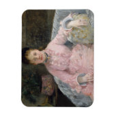Berthe Morisot - Das rosa Kleid Magnet (Vertikal)