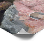 Berthe Morisot - Das rosa Kleid Poster (Ecke)