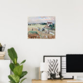 Berthe Morisot, der die Wäsche zum Trocknen bringt Poster (Heimbüro)